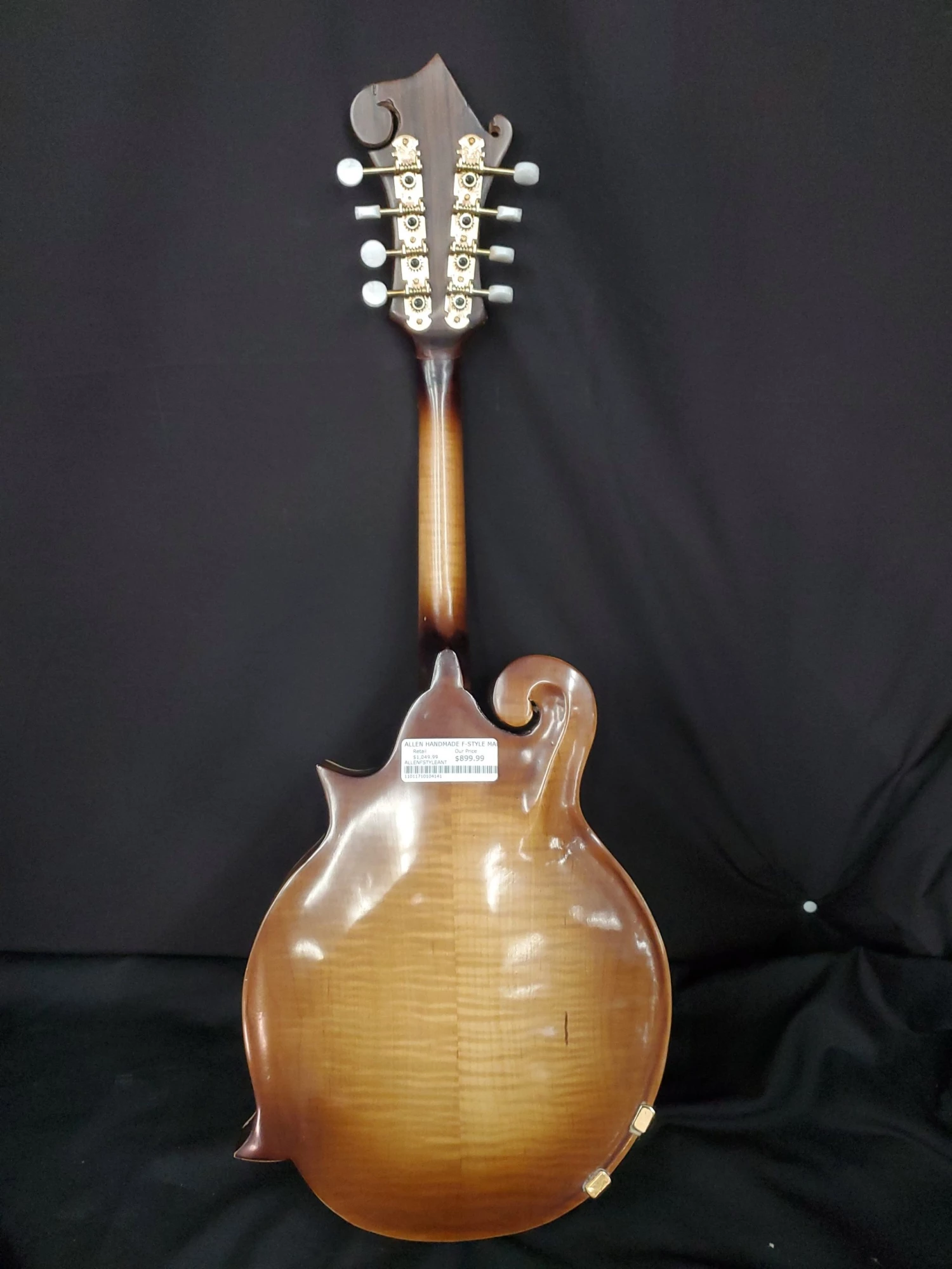 Bernard Allen Handcarved F-Style Mandolin (Brown) 3 Bernard Allen Handcarved F-Style Mandolin (Brown)