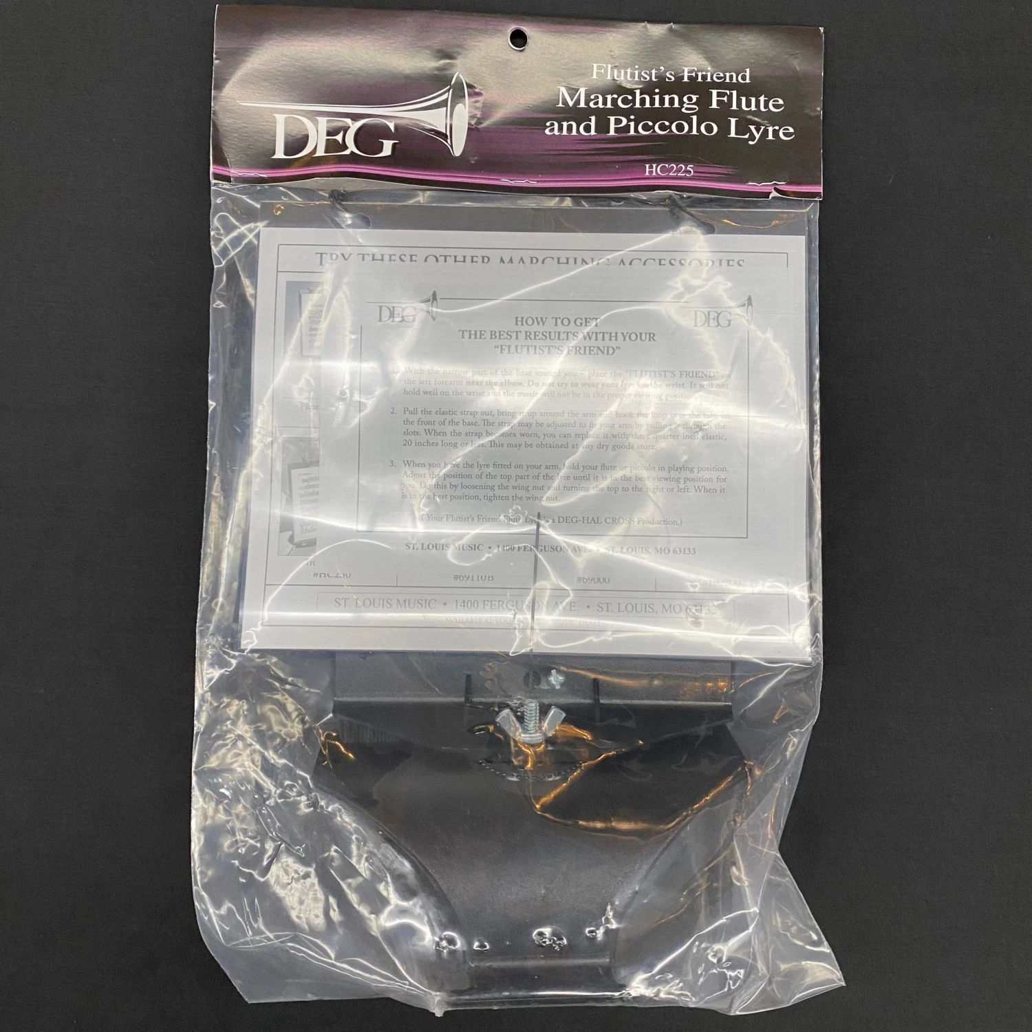 Shivelbine Music Flutist's Friend Marching Flute & Piccolo Lyre 1 Shivelbine Music Flutist's Friend Marching Flute & Piccolo Lyre