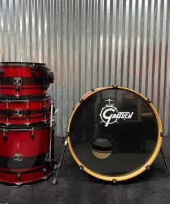 USED Gretsch Catalina Club Shell Pack (Red With Black Stripes) Drum Sets/Shell Packs