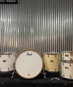 USED Pearl Masters Retro-Spec (White Marine Pearl) Drum Sets/Shell Packs