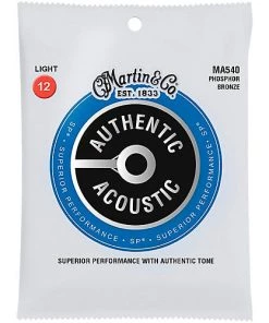 C.F. Martin & CO Martin & Co MA540 Acoustic Authentic Phosphor Bronze Light Acoustic Guitar Strings