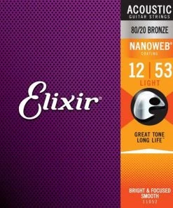 Elixir Elixer 80/20 Bronze 12 String Light Guitar Strings