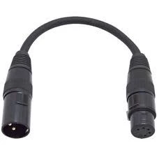 Pro Audio Accessories Elite Core VRL VRLDMX3PF5PM DMX Lighting Cable Adapter 3-Pin Female To 5-Pin Male