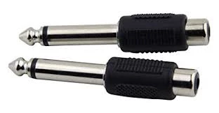 Pig Hog PA-RF14M RCA To 1/4" Adapter, 2 Pack 1 Pig Hog PA-RF14M RCA To 1/4" Adapter, 2 Pack
