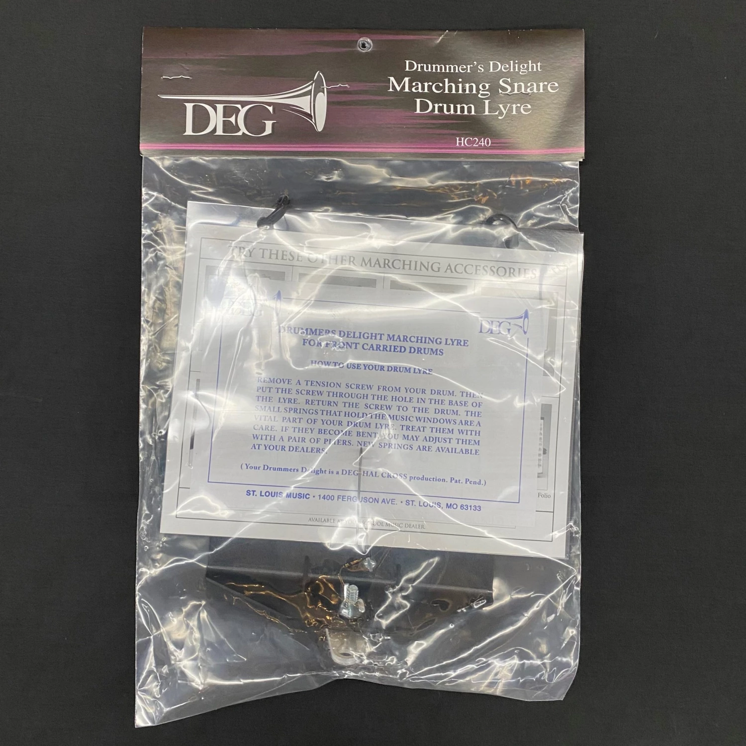 Shivelbine Music Marching Band Accessories Clamp-On Snare Drum Lyre 1 Shivelbine Music Marching Band Accessories Clamp-On Snare Drum Lyre