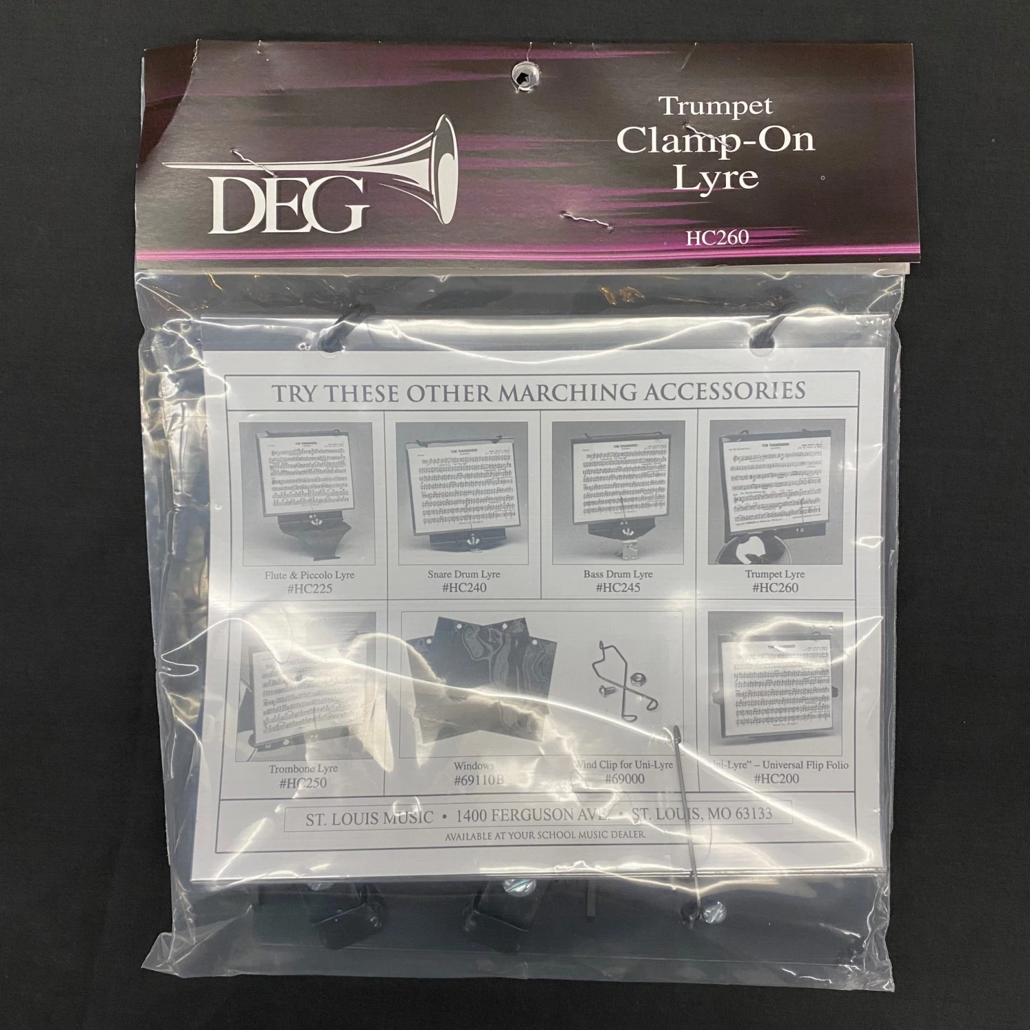 Shivelbine Music Clamp-On Trumpet Lyer 1 Shivelbine Music Clamp-On Trumpet Lyer