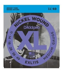 D'Addario EXL115 Medium Electric Guitar Strings