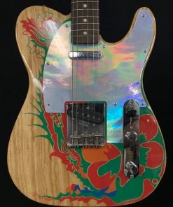 Shivelbine Music Fender Artist Series Jimmy Page Telecaster Natural With Dragon Graphic 2019 W/case And Case Candy What's New