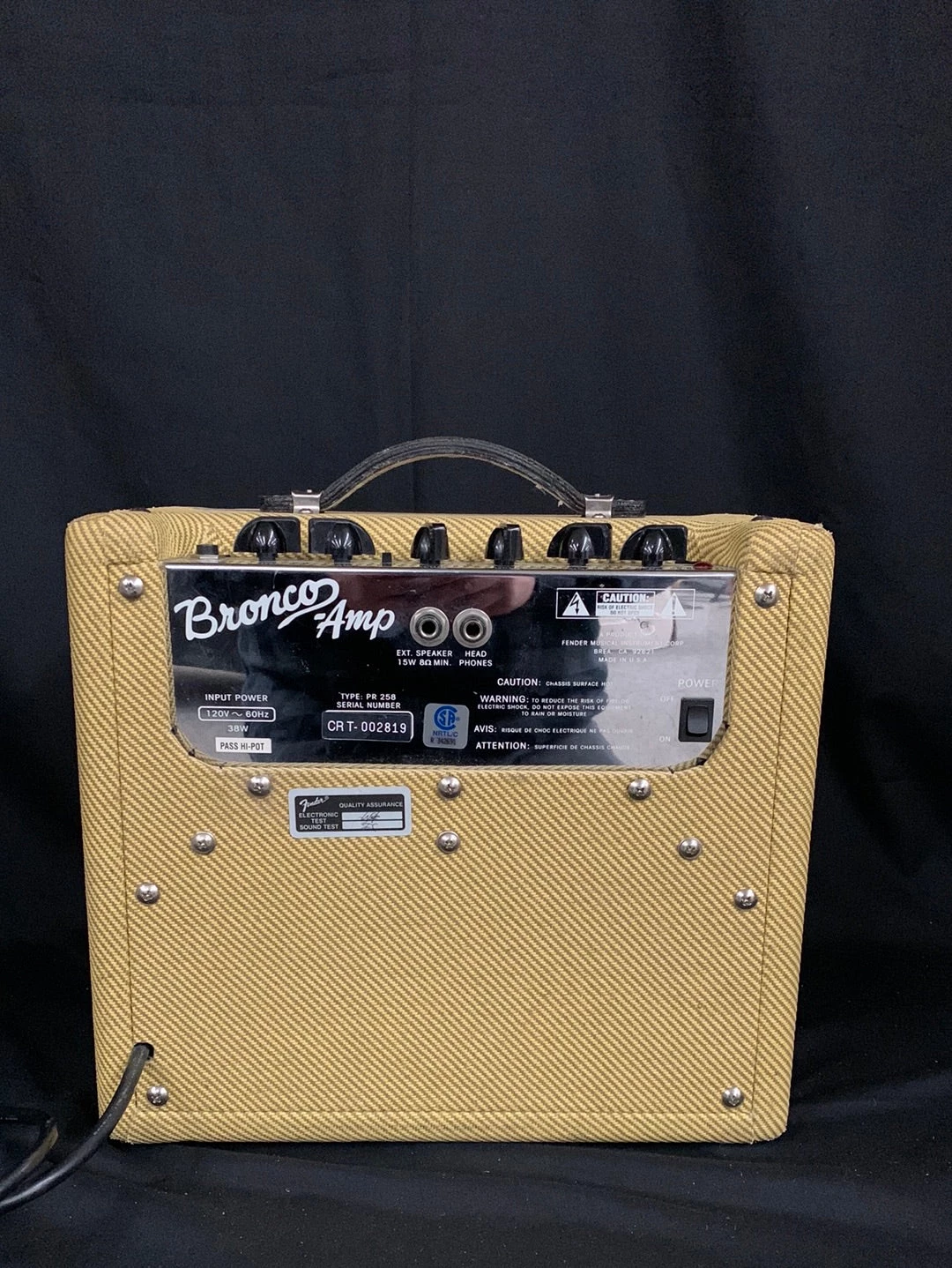 Shivelbine Music FENDER BRONCO AMP PR 258 What's New 3 Shivelbine Music FENDER BRONCO AMP PR 258 What's New