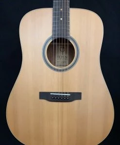 Shivelbine Music Teton Left-handed STS105NT-L Dreadnought Guitar Solid Cedar Top, Mahogany B&S