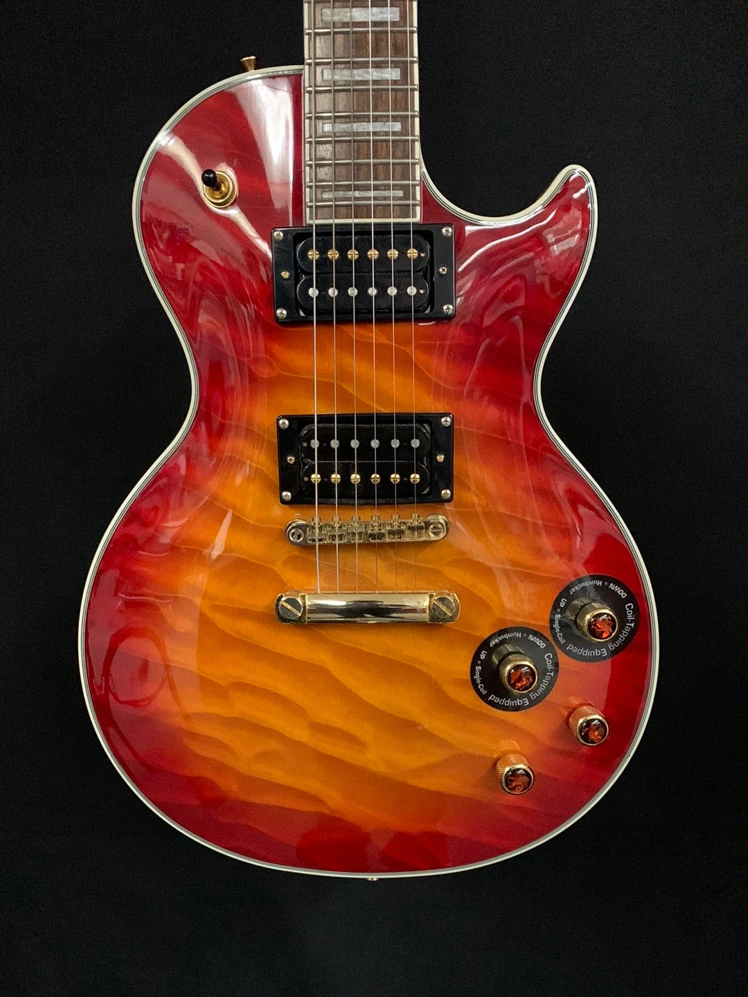 Shivelbine Music Epiphone Les Paul Prophecy GX Les Paul Quilted Cherry Burst 2 Shivelbine Music Epiphone Les Paul Prophecy GX Les Paul Quilted Cherry Burst