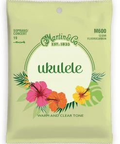 C.F. Martin & CO Martin M600 Clear Fluorocarbon Soprano/Concert Ukulele Strings