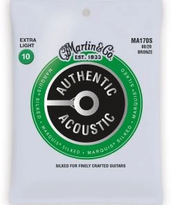 C.F. Martin & CO Martin MA170S Marquis Silked 80/20 Bronze Authentic Acoustic Guitar Strings Extra Light 10-47
