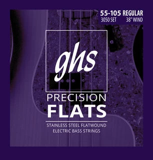GHS Precision Flats Flatwound Electric Bass Strings 1 GHS Precision Flats Flatwound Electric Bass Strings