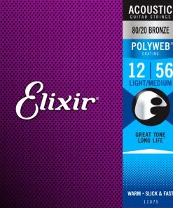 Elixir Polyweb 12-56 Light/Medium Acoustic Strings