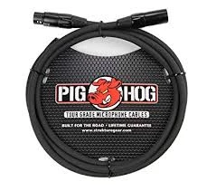 Pig Hog PHM6 6FT Microphone Cable Pro Audio Accessories