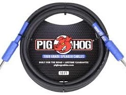 Pig Hog PHSC10 High Performance 14 Gauge 9.2mm 1/4" 10FT Speaker Cable Pro Audio Accessories
