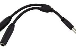 Pig Hog PY-M214M Mono 1/4" (Male) To Dual Mono 1/4" (Female) Y-Cable, 6" Pro Audio